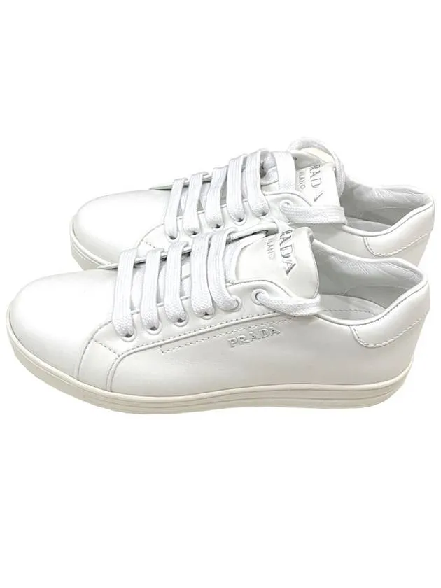 1E535L leather sneakers lettering white for display 230 35 5