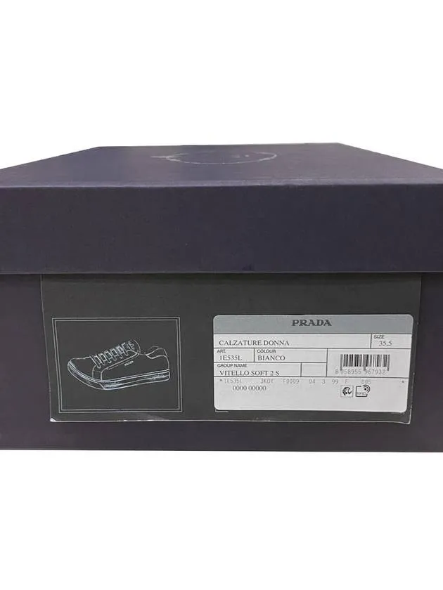 1E535L leather sneakers lettering white for display 230 35 5