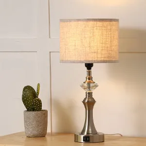 3-Way Dimmable Touch Control Table Lamp with 2 USB Ports, 2 Pack-HLTL06C1
