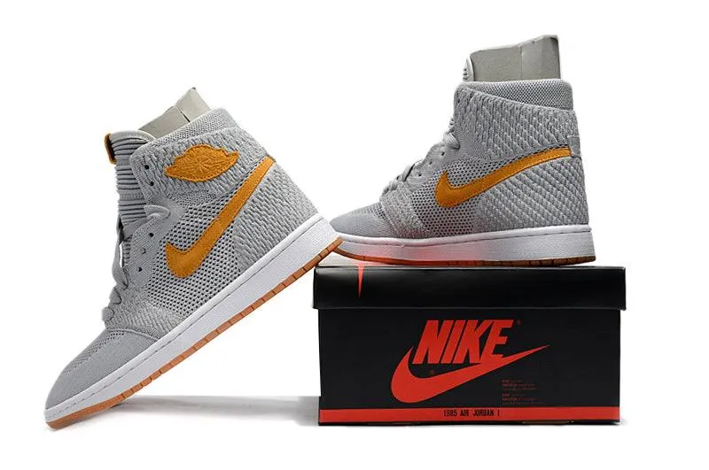 Air Jordan 1 Flyknit Wolf Grey