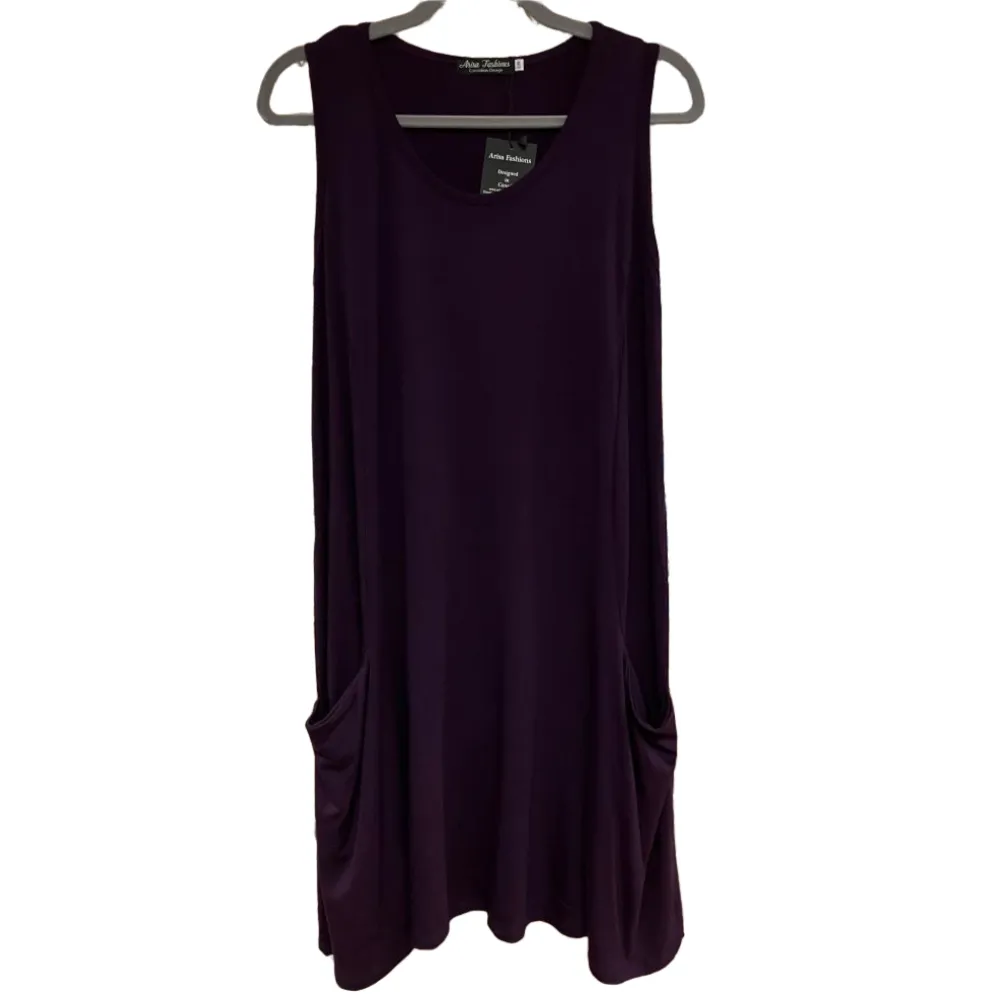 ARISA Bamboo Tank Top A-Line Dress - Small/Medium