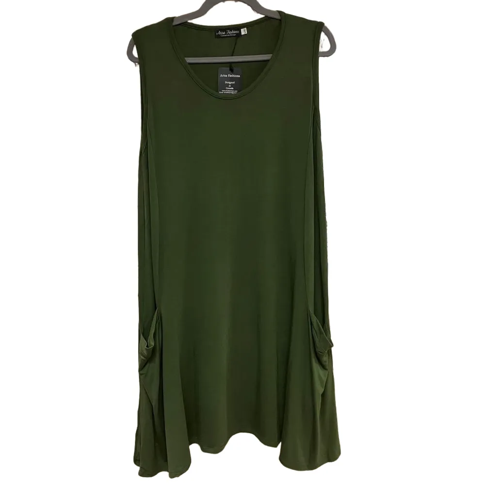 ARISA Bamboo Tank Top A-Line Dress - Small/Medium