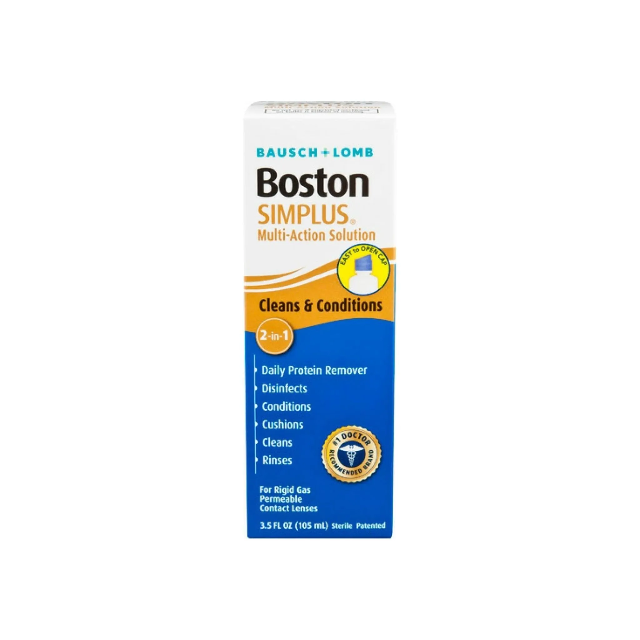 Bausch & Lomb Boston Simplus Multi Action Solution with Daily Protein Remover 3.5 oz