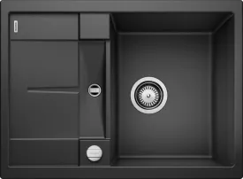 Blanco Metra 45 S Compact- 519572 Anthracite Inset Kitchen Sink in SILGRANIT - remote controlled strainer