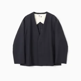 COLLARLESS JACKET