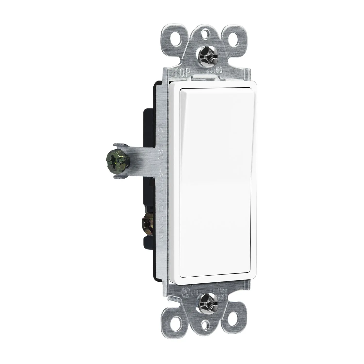 Deco 3-Way 15 Amp Rocker Switch, White
