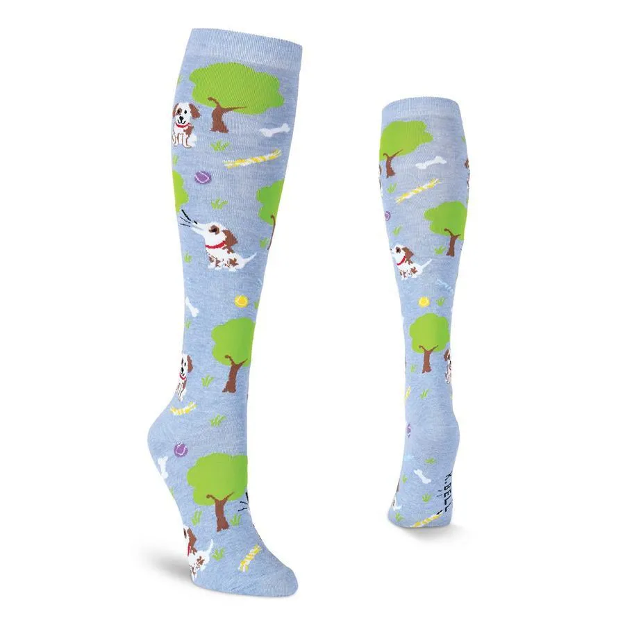 Dog Park Socks Women's Knee High Sock