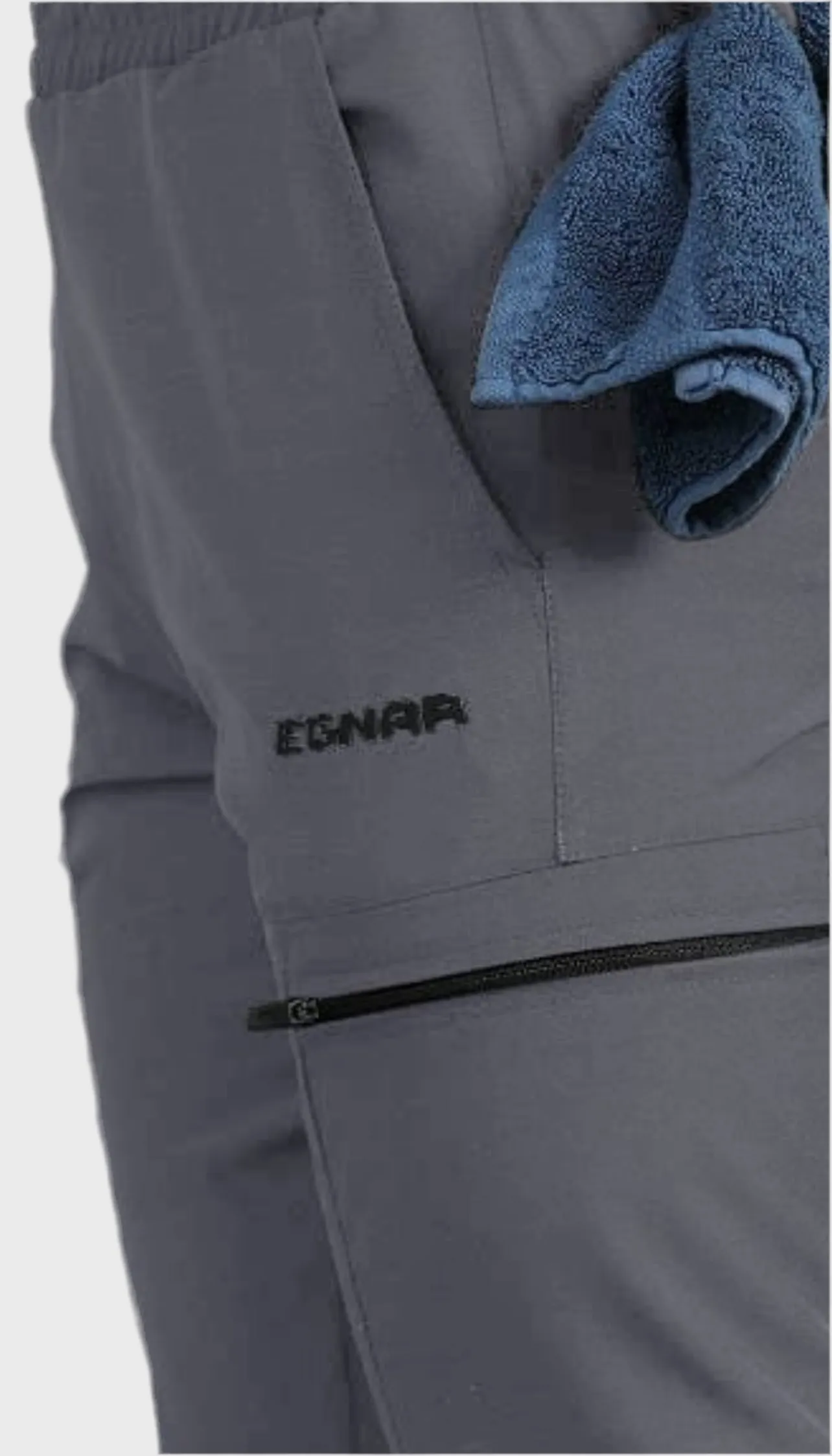 EGNAR STANDARD ZIP JOGGER - Smoke Grey