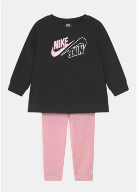 Ensemble Nike Mini Me Crew Bébé Fille - Rose/Noir