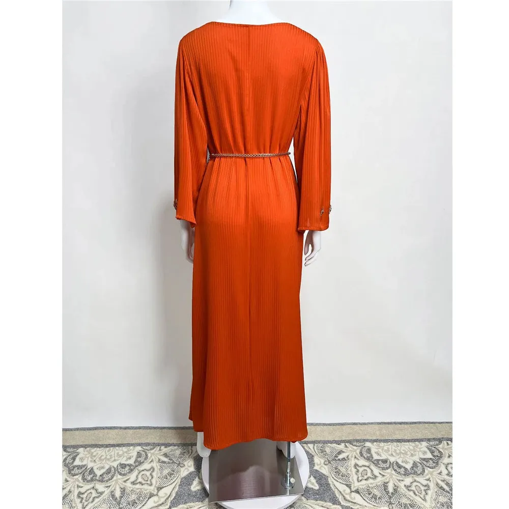 Exquisite Handsewn Diamond Abaya