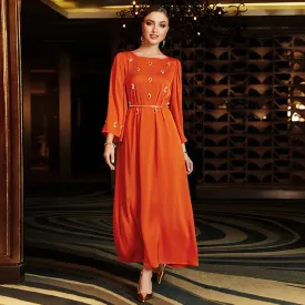 Exquisite Handsewn Diamond Abaya
