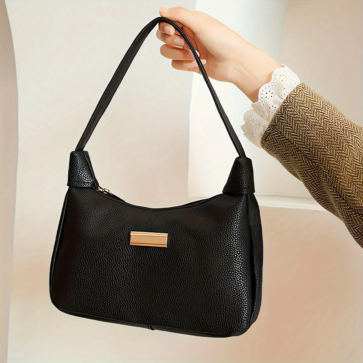 Exquisite Hardware Crossbody Bag
