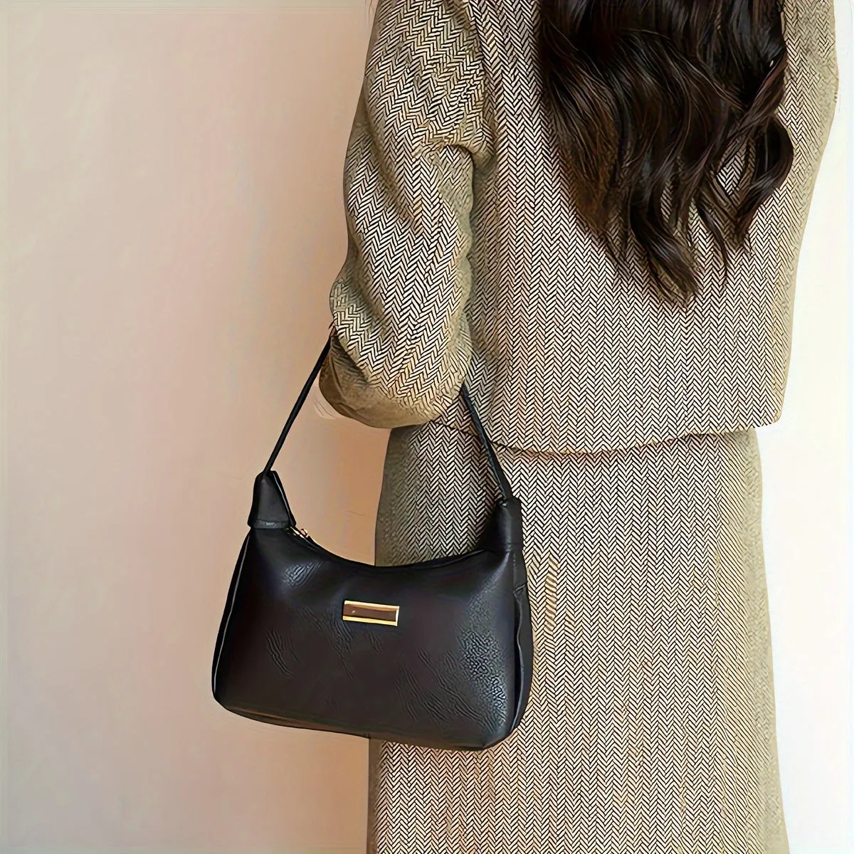 Exquisite Hardware Crossbody Bag
