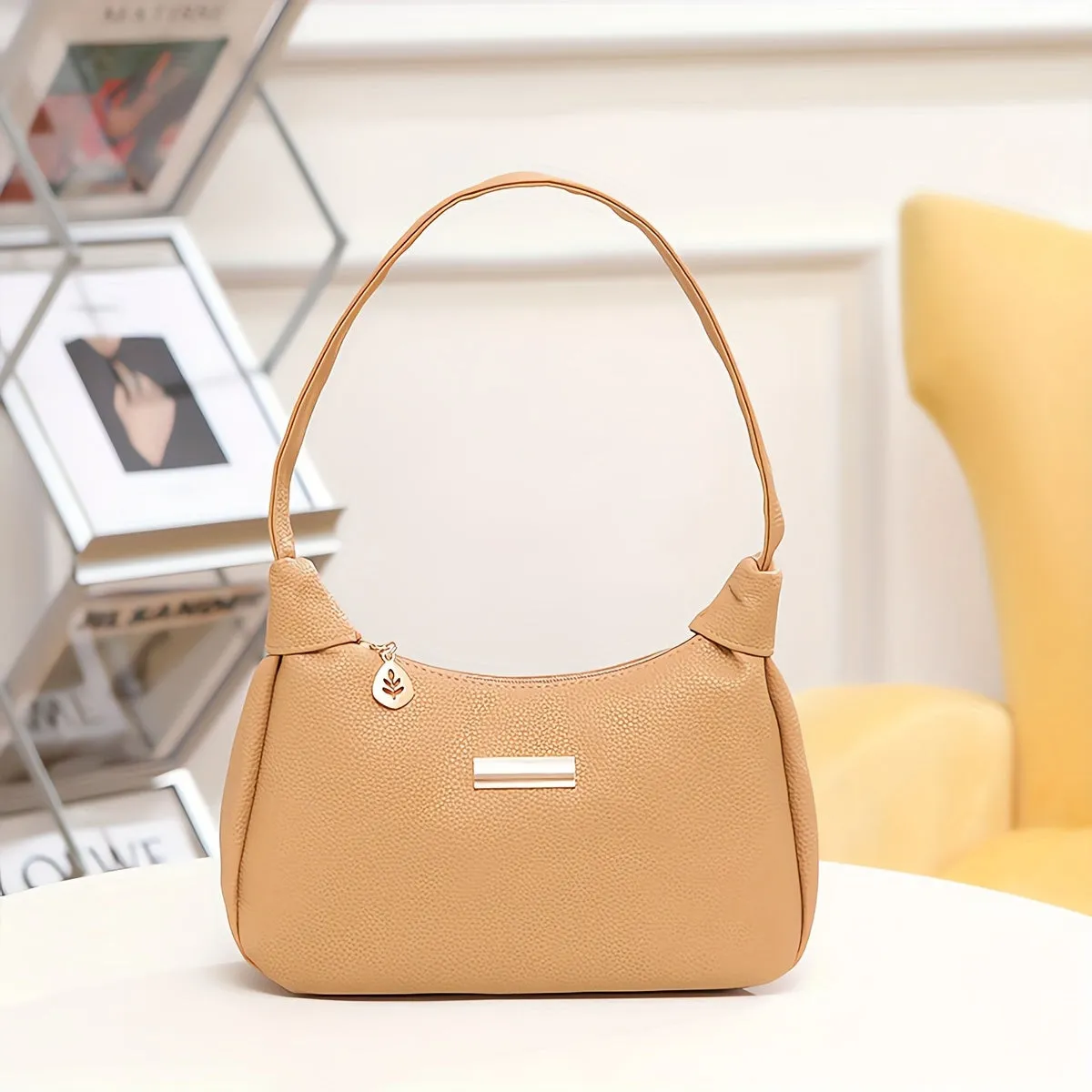 Exquisite Hardware Crossbody Bag