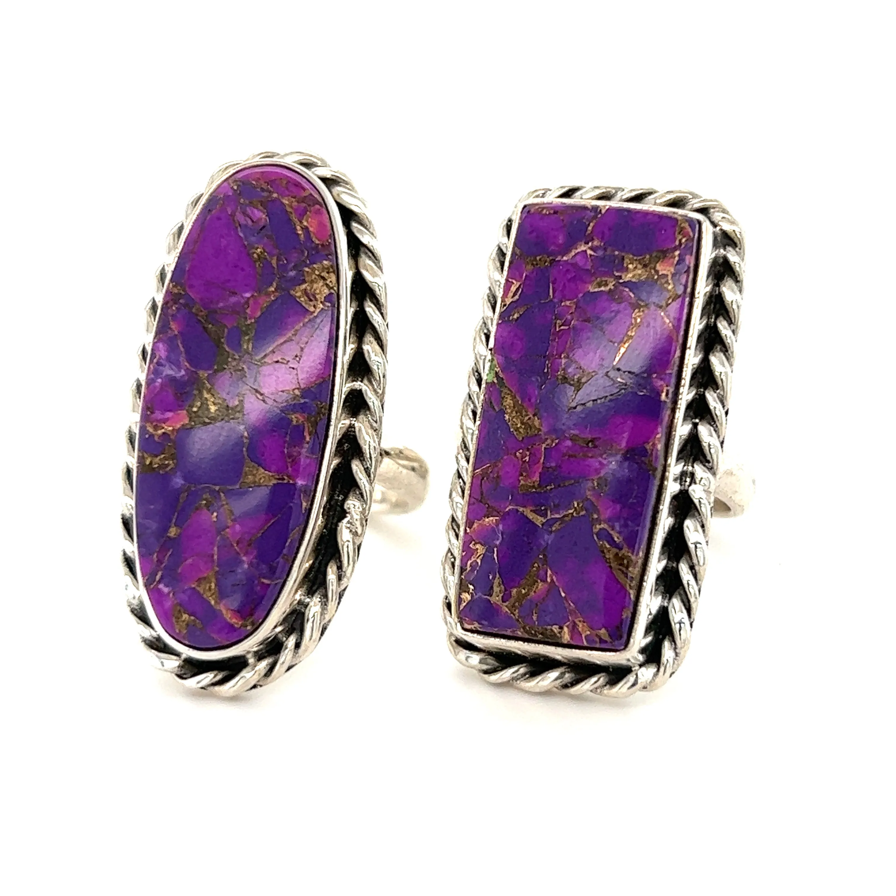 Exquisite Long Purple Turquoise Ring