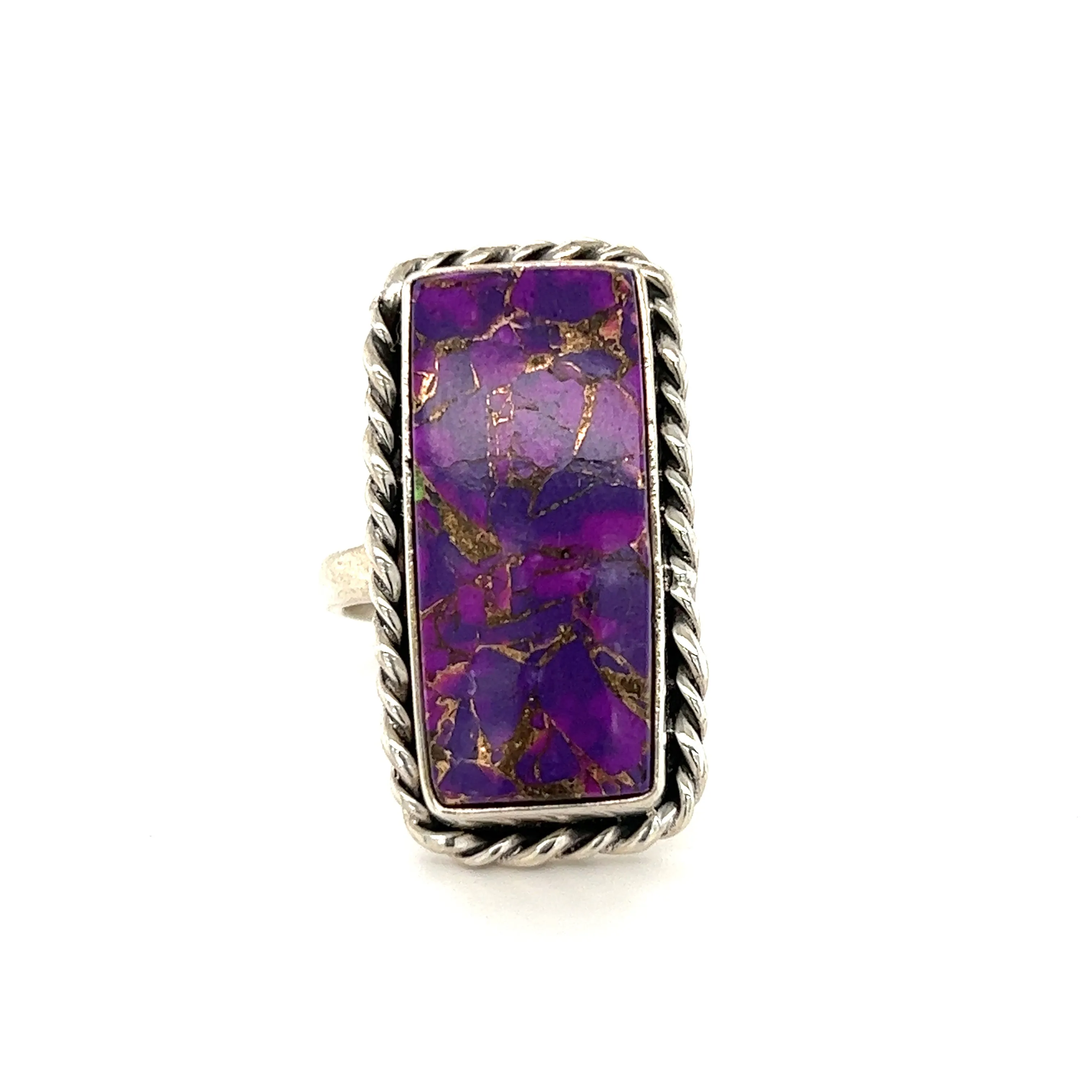 Exquisite Long Purple Turquoise Ring