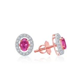 Exquisite Oval Diamond Studs