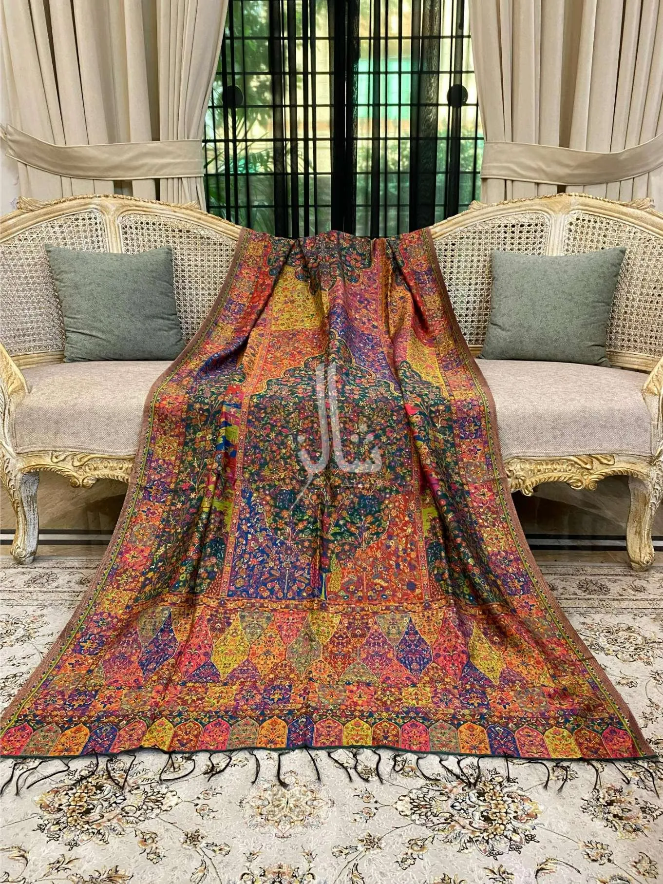 Exquisite Raw Silk Kaani Shawl