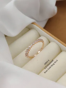 Exquisite Rose Gold A.D. Diamond Ring