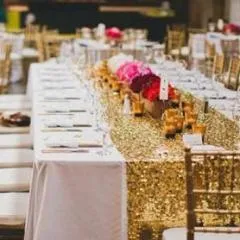 Exquisite Sequin Fabric Runner