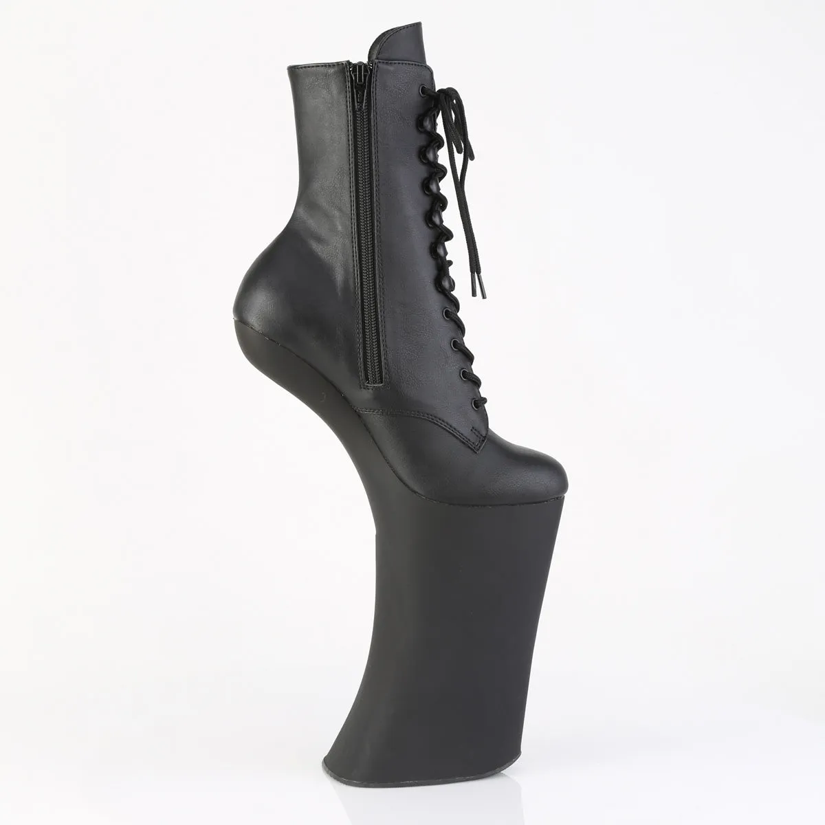 FORBIDDEN-1020 Pleaser Black Faux Leather Sexy Platform Shoes (Pole Dancing Heels)