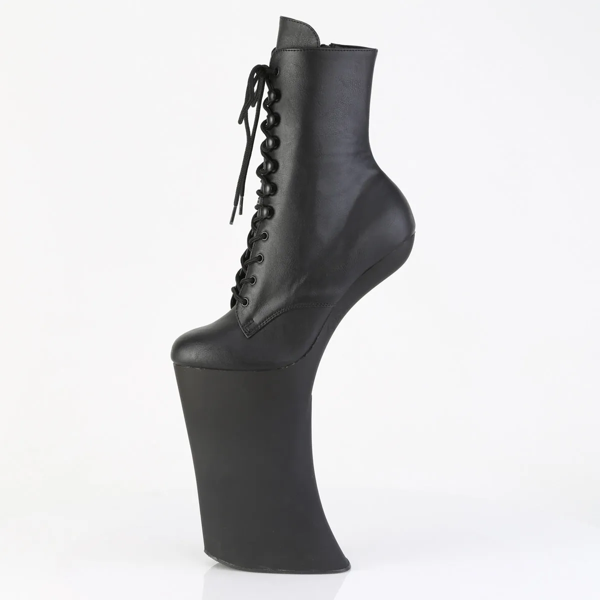 FORBIDDEN-1020 Pleaser Black Faux Leather Sexy Platform Shoes (Pole Dancing Heels)