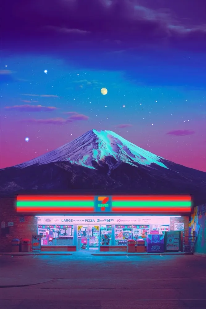 Fuji Convenience Plexi Glass Wall Art