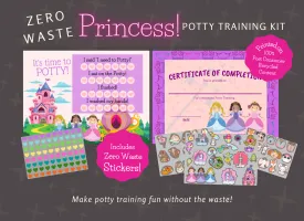 Green Distributors LLC - Princess Potty Training Kit with Zero Waste Stickers