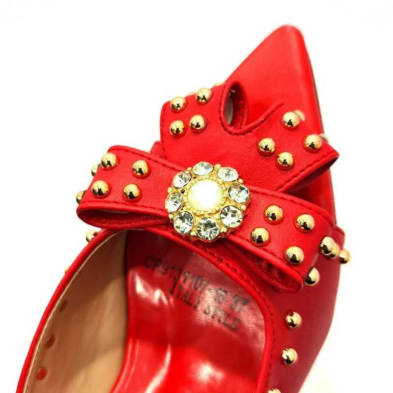 High-Quality Nigerian Design Matching Shoes and Bag Set