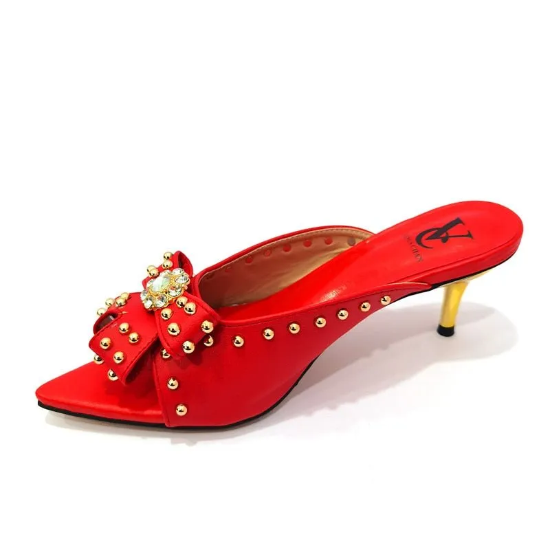High-Quality Nigerian Design Matching Shoes and Bag Set