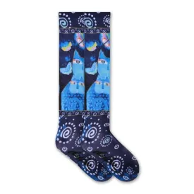 Indigo Cats 360 Socks Women's Knee High Sock