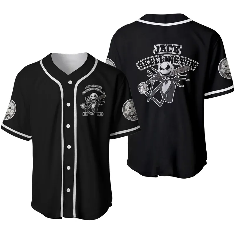 Jack Skellington Baseball Jersey