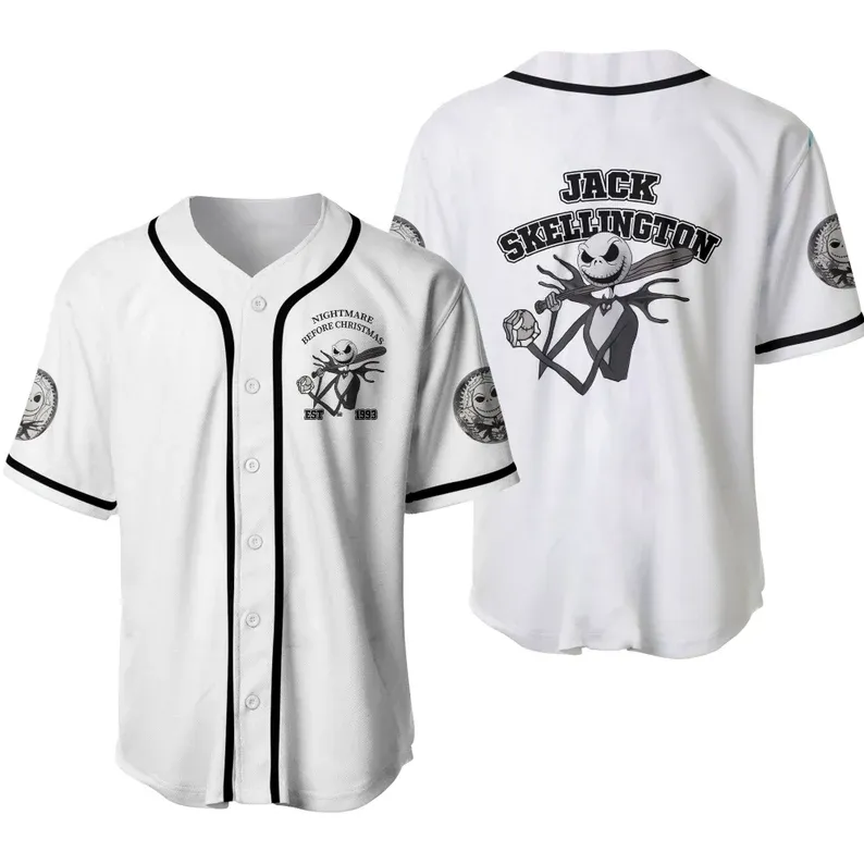Jack Skellington Baseball Jersey