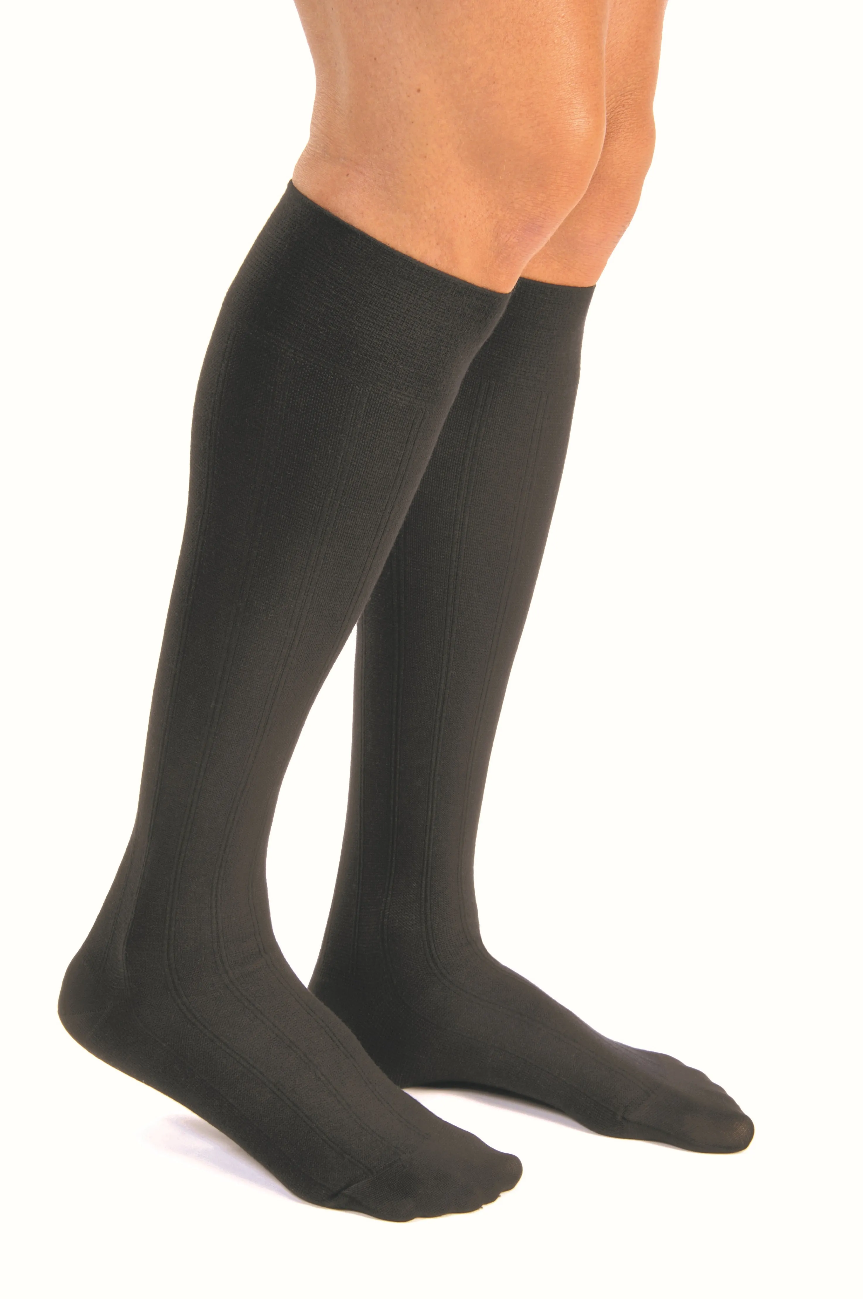 Jobst for Men 20-30 mmHg Closed Toe Casual Knee High Compression Socks