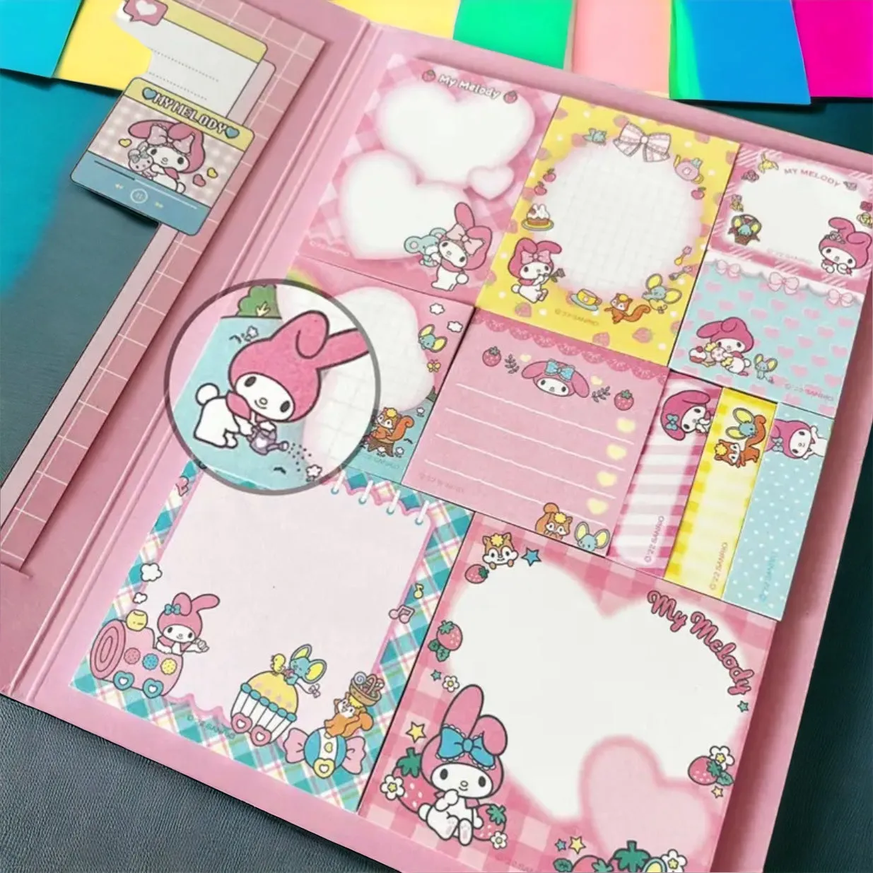 Kawaii Sanrio Convenience Book Stationary and Note Pad, Hello Kitty, My Melody, and Cinnamoroll
