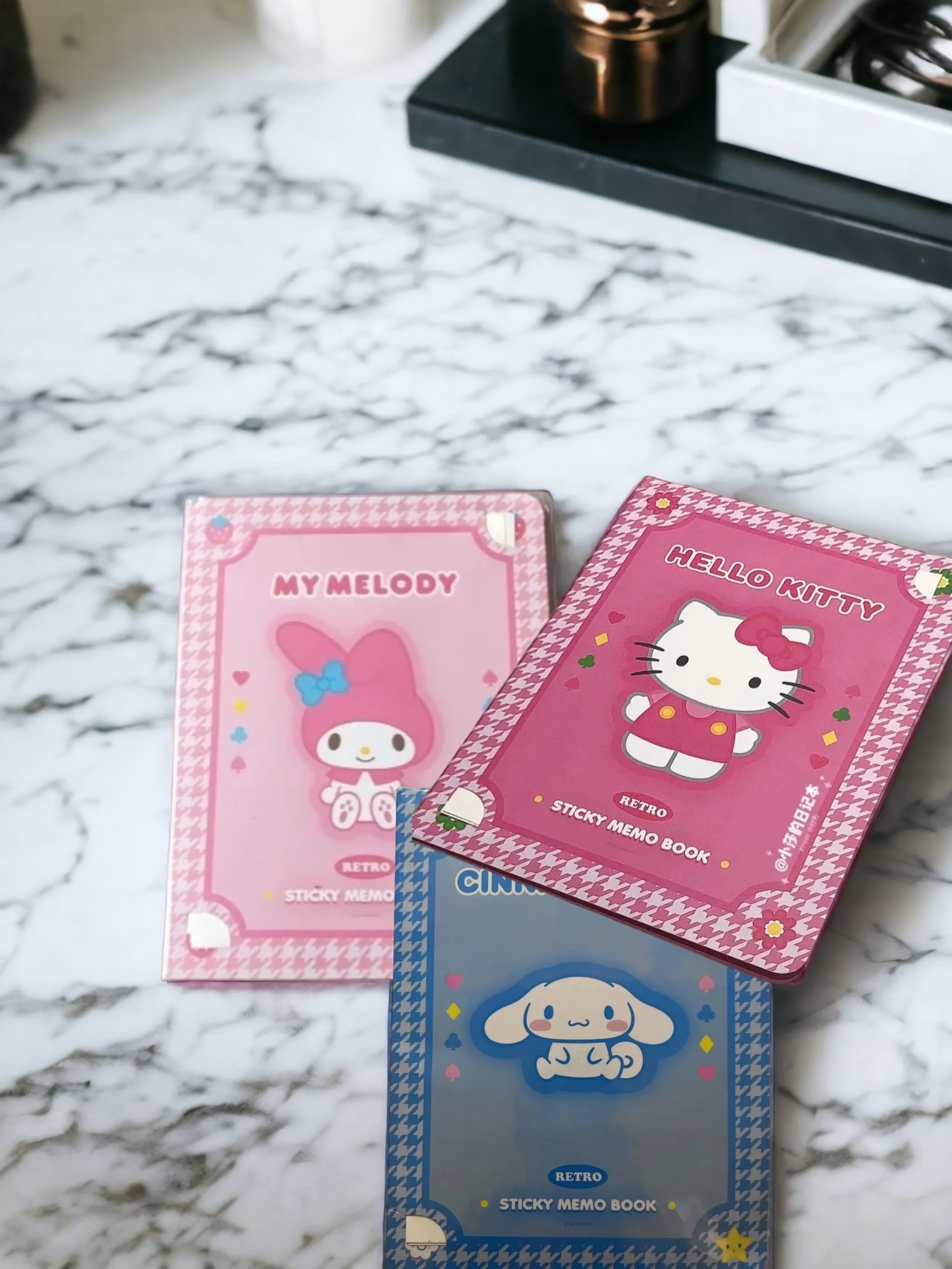 Kawaii Sanrio Convenience Book Stationary and Note Pad, Hello Kitty, My Melody, and Cinnamoroll