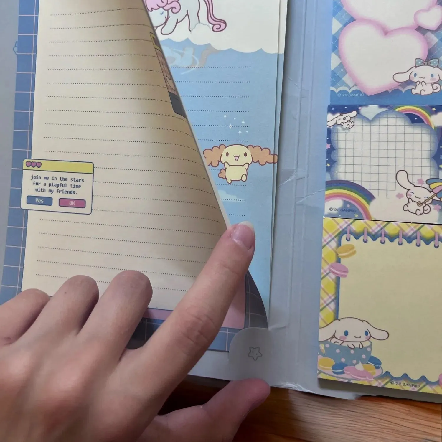 Kawaii Sanrio Convenience Book Stationary and Note Pad, Hello Kitty, My Melody, and Cinnamoroll