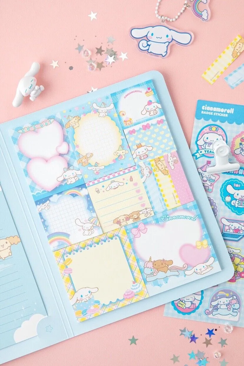Kawaii Sanrio Convenience Book Stationary and Note Pad, Hello Kitty, My Melody, and Cinnamoroll