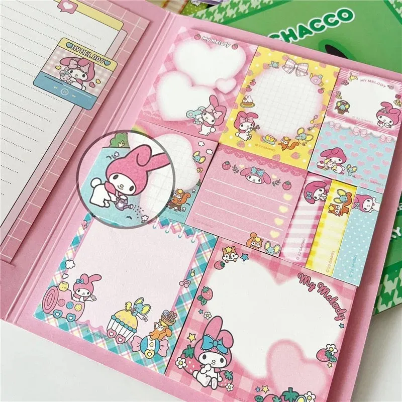 Kawaii Sanrio Convenience Book Stationary and Note Pad, Hello Kitty, My Melody, and Cinnamoroll