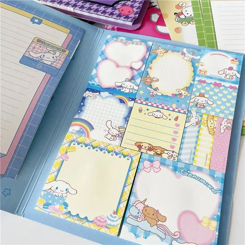 Kawaii Sanrio Convenience Book Stationary and Note Pad, Hello Kitty, My Melody, and Cinnamoroll