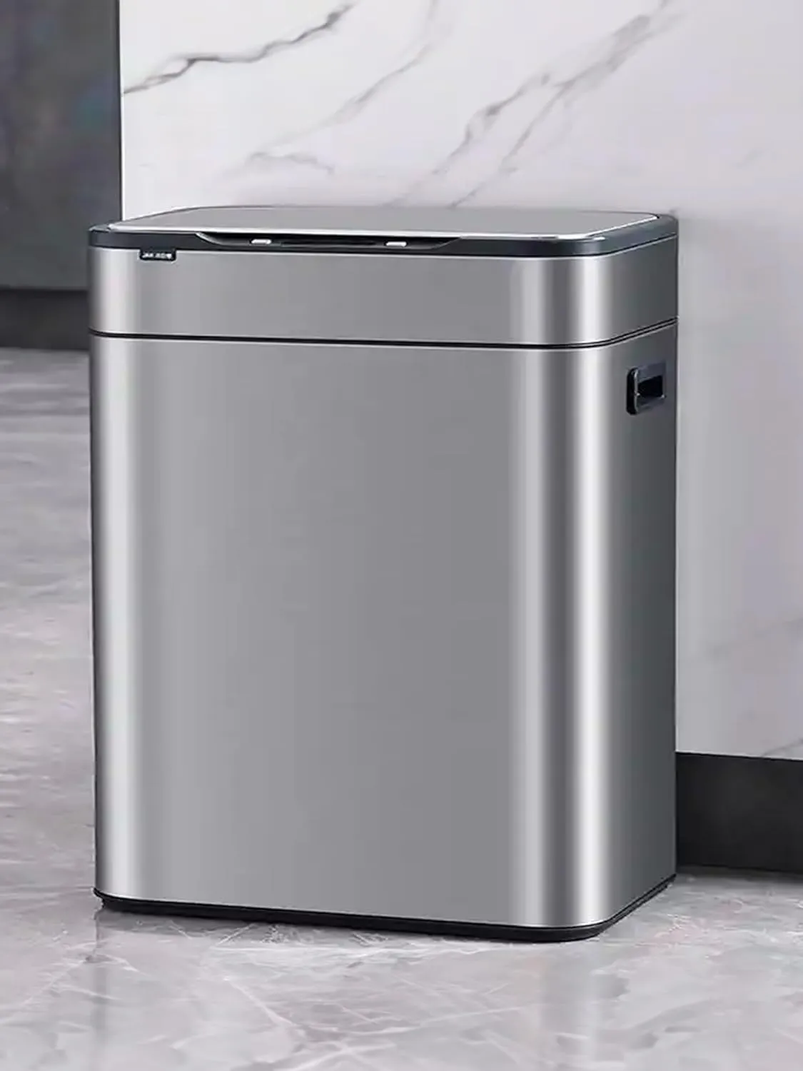 Kuber Industries Sensor Dustbin | Sliding Big Sensor Dustbin | Touchless Trash Can | Smart Dustbin for Bedroom-Office-Living Room | Automatic Garbage Can | HN-ZH-S-42L | Silver