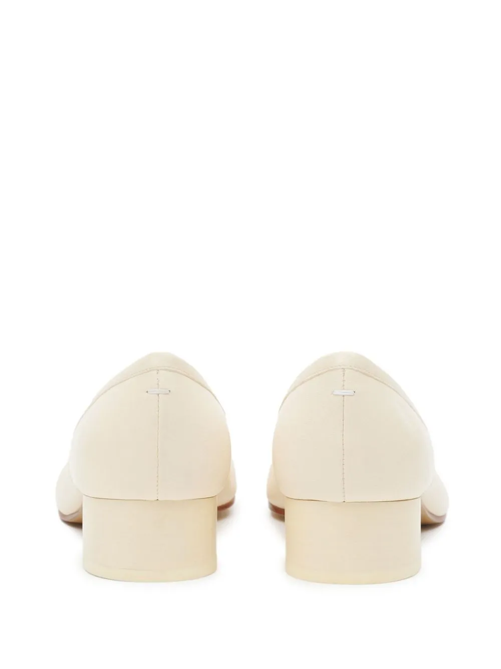 Leather ballerina pumps