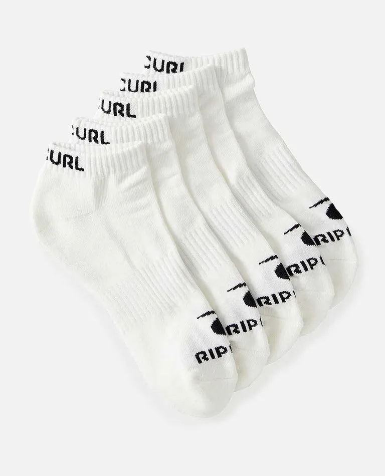 Men's Brand Ankle Sock - 5 Pack