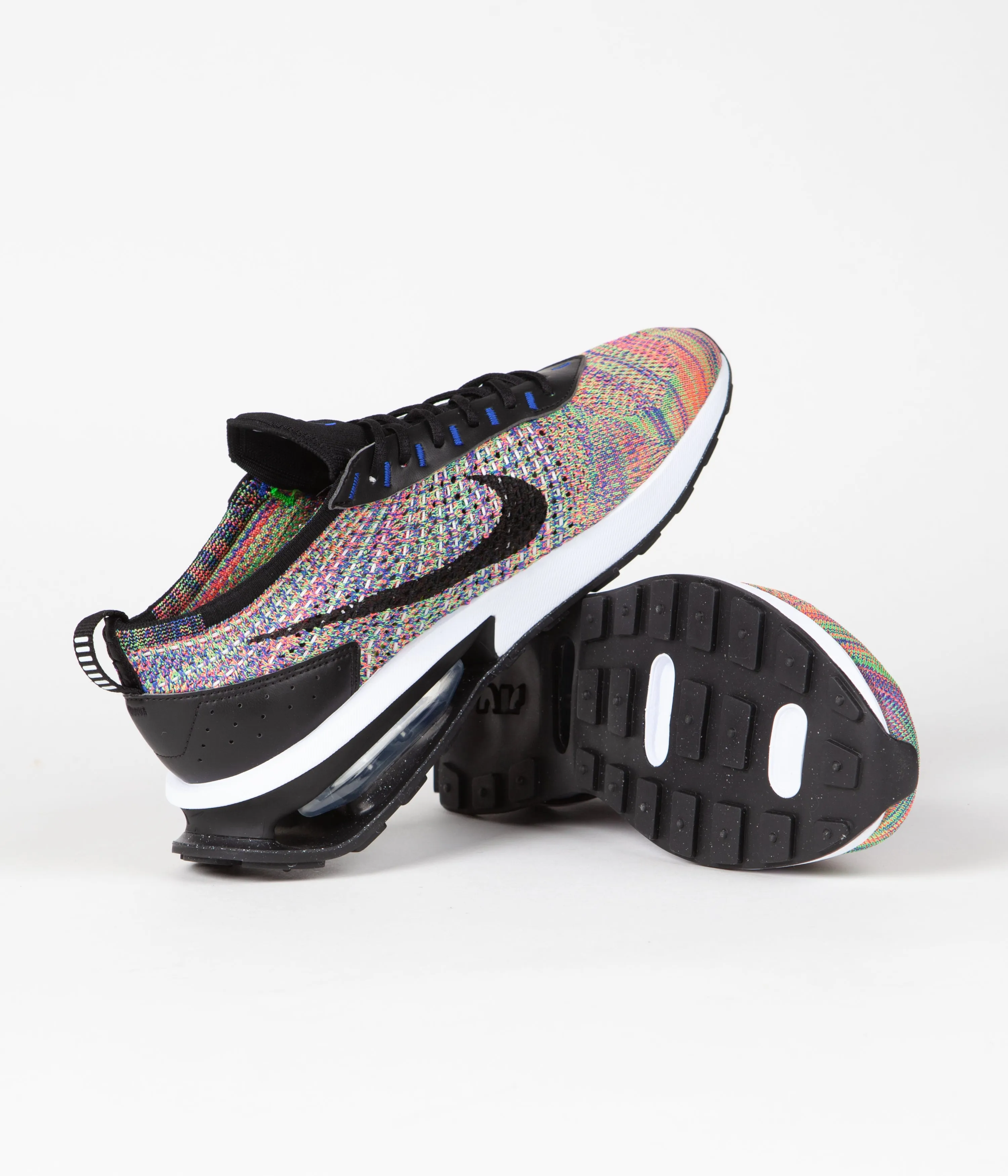 Nike Air Max Flyknit Racer Shoes - Multicolour / Black - Racer Blue - White