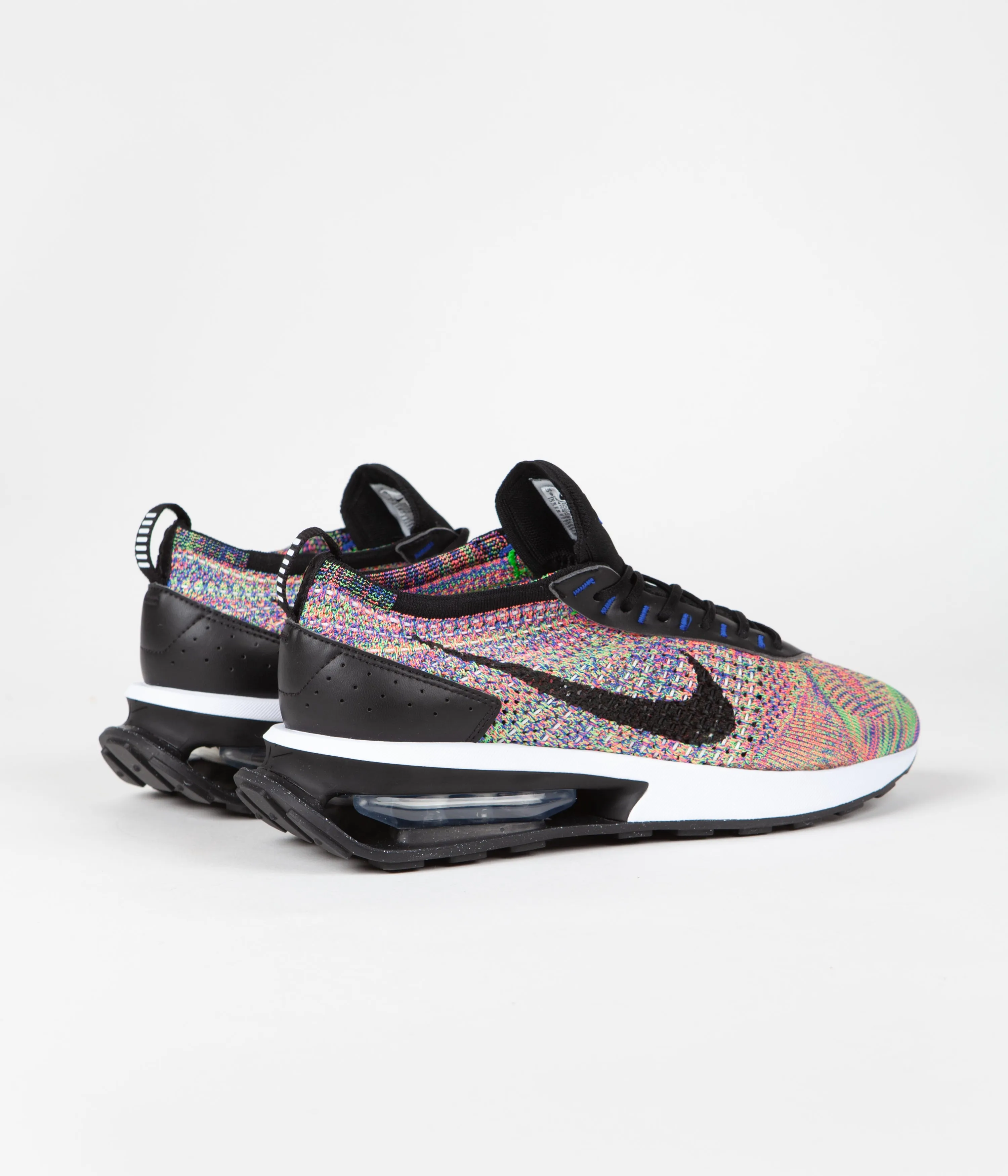 Nike Air Max Flyknit Racer Shoes - Multicolour / Black - Racer Blue - White