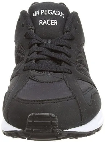nike air pegasus new racer mens trainers 705172 sneakers shoes (US 11.5, black white neutral grey 001)
