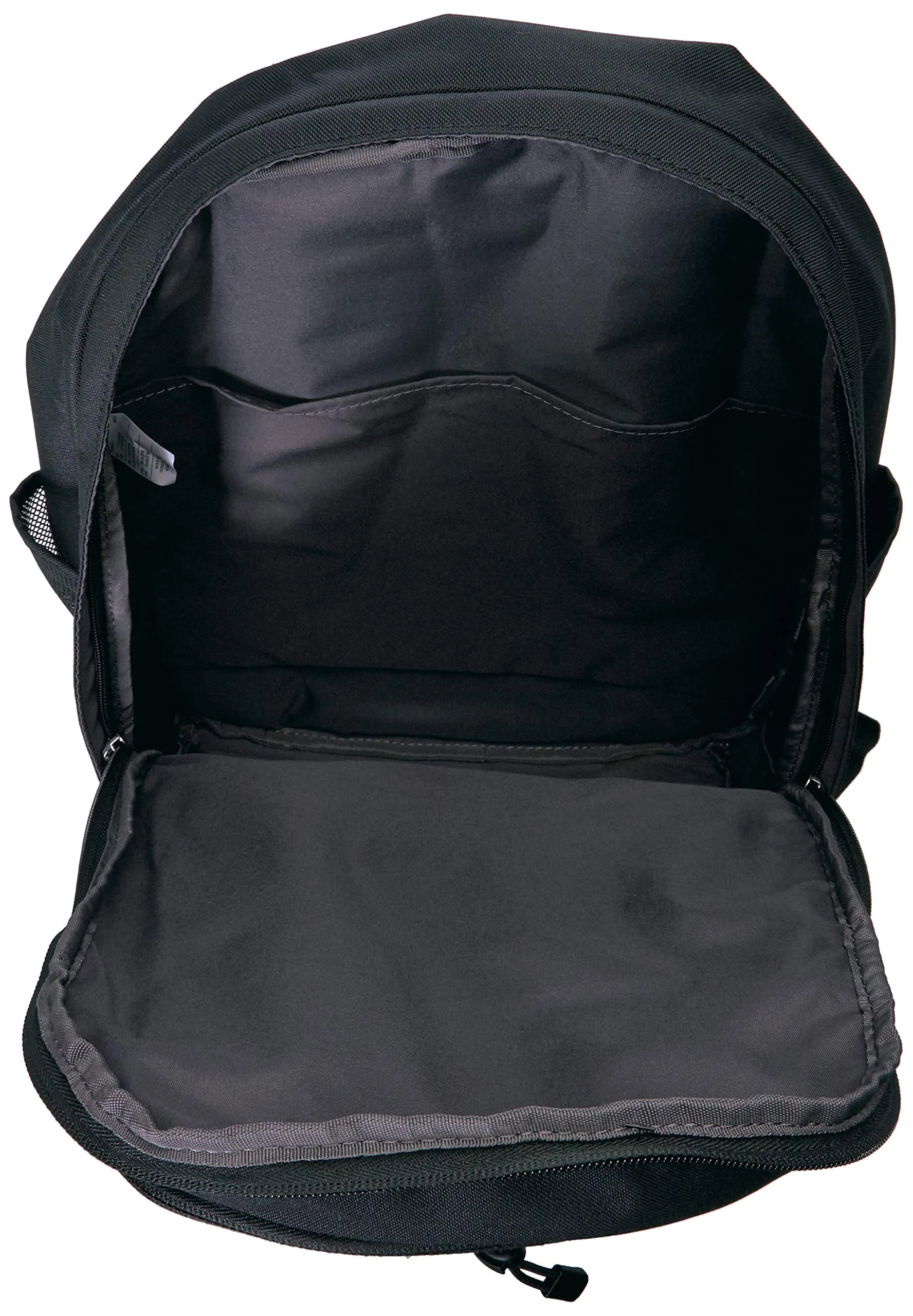 Nike Hayward 2.0 Backpack, Nike Backpack for Women and Men with Polyester Shell & Adjustable Straps, Black/Black/Metallic Silver