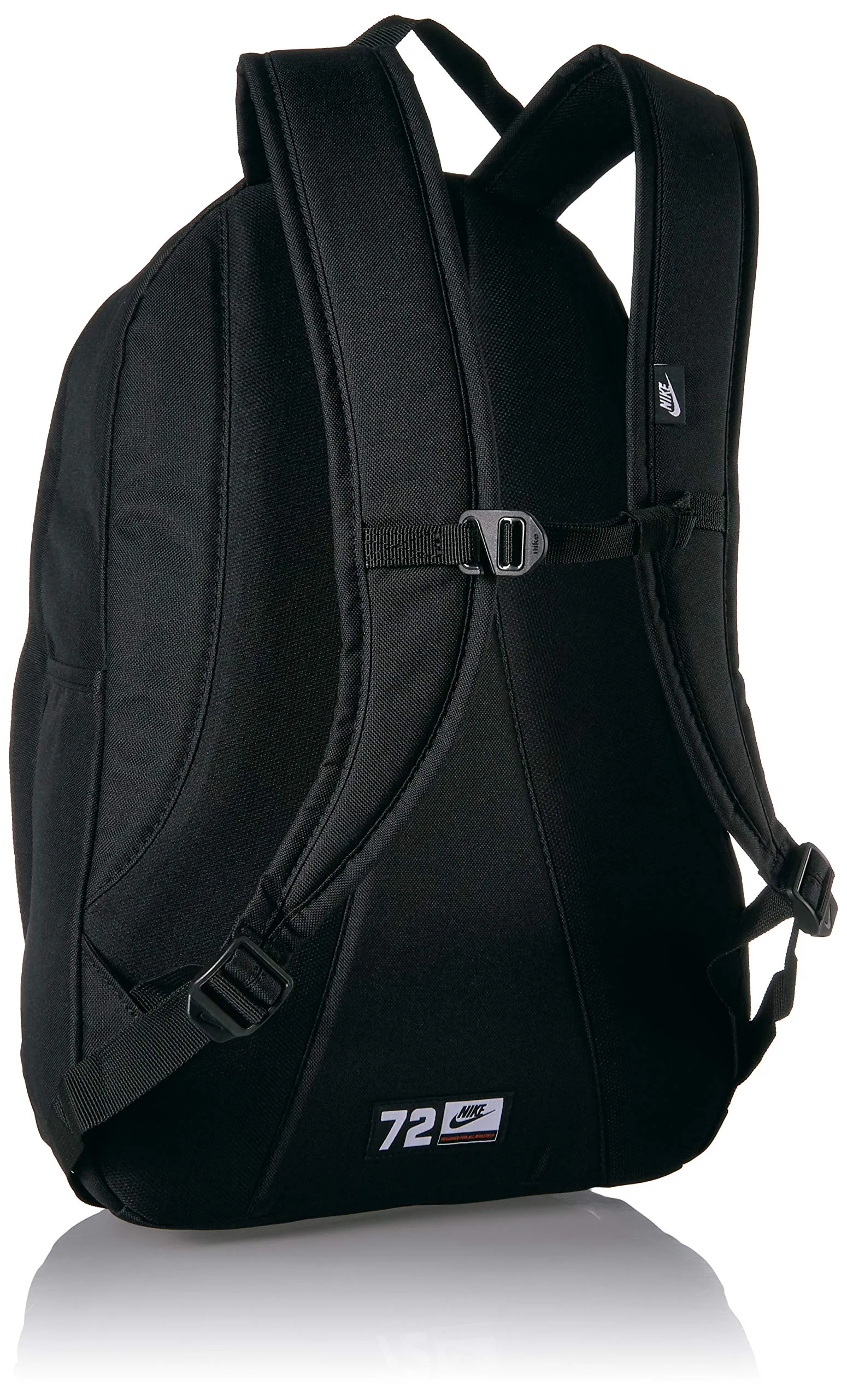 Nike Hayward 2.0 Backpack, Nike Backpack for Women and Men with Polyester Shell & Adjustable Straps, Black/Black/Metallic Silver