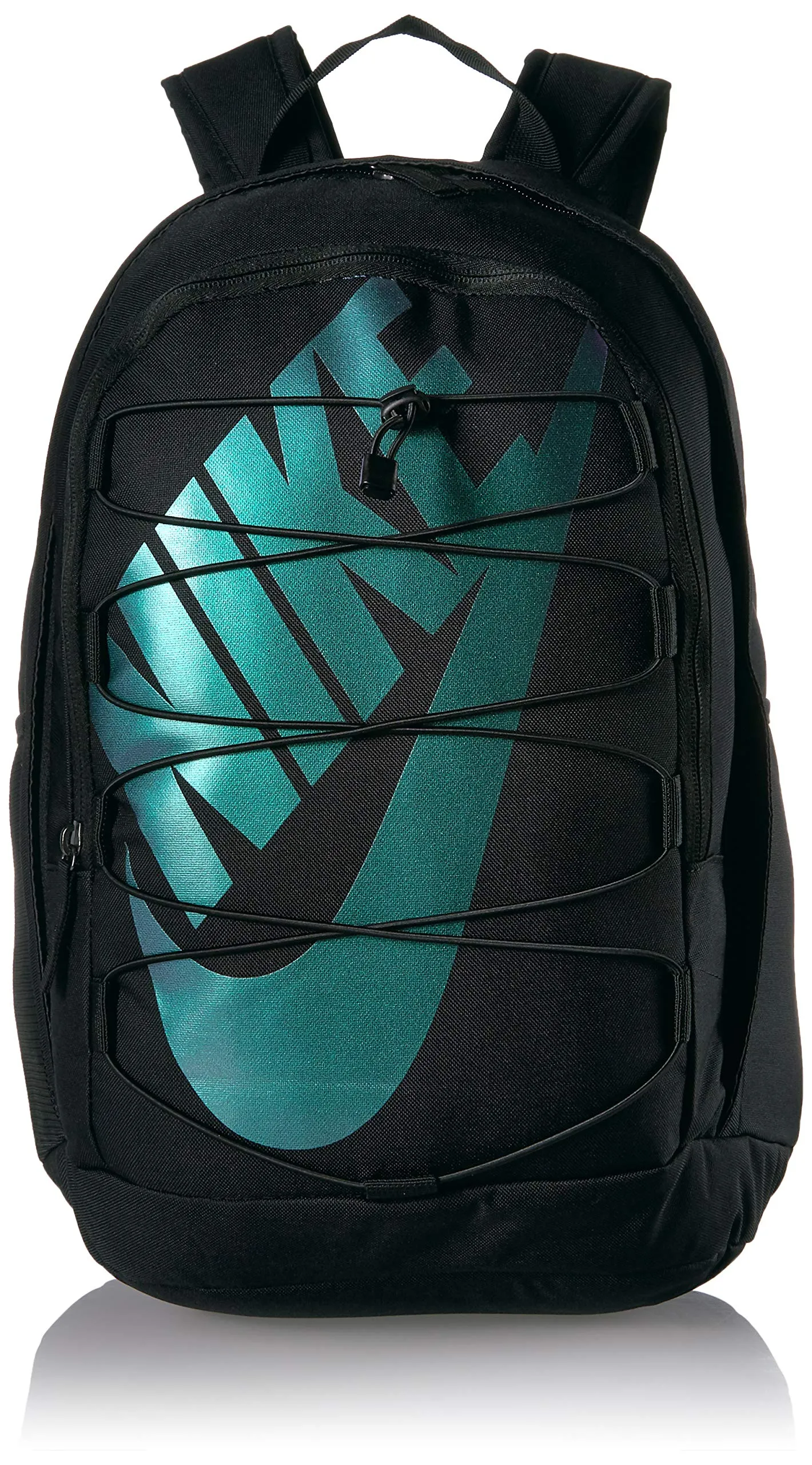 Nike Hayward 2.0 Backpack, Nike Backpack for Women and Men with Polyester Shell & Adjustable Straps, Black/Black/Metallic Silver