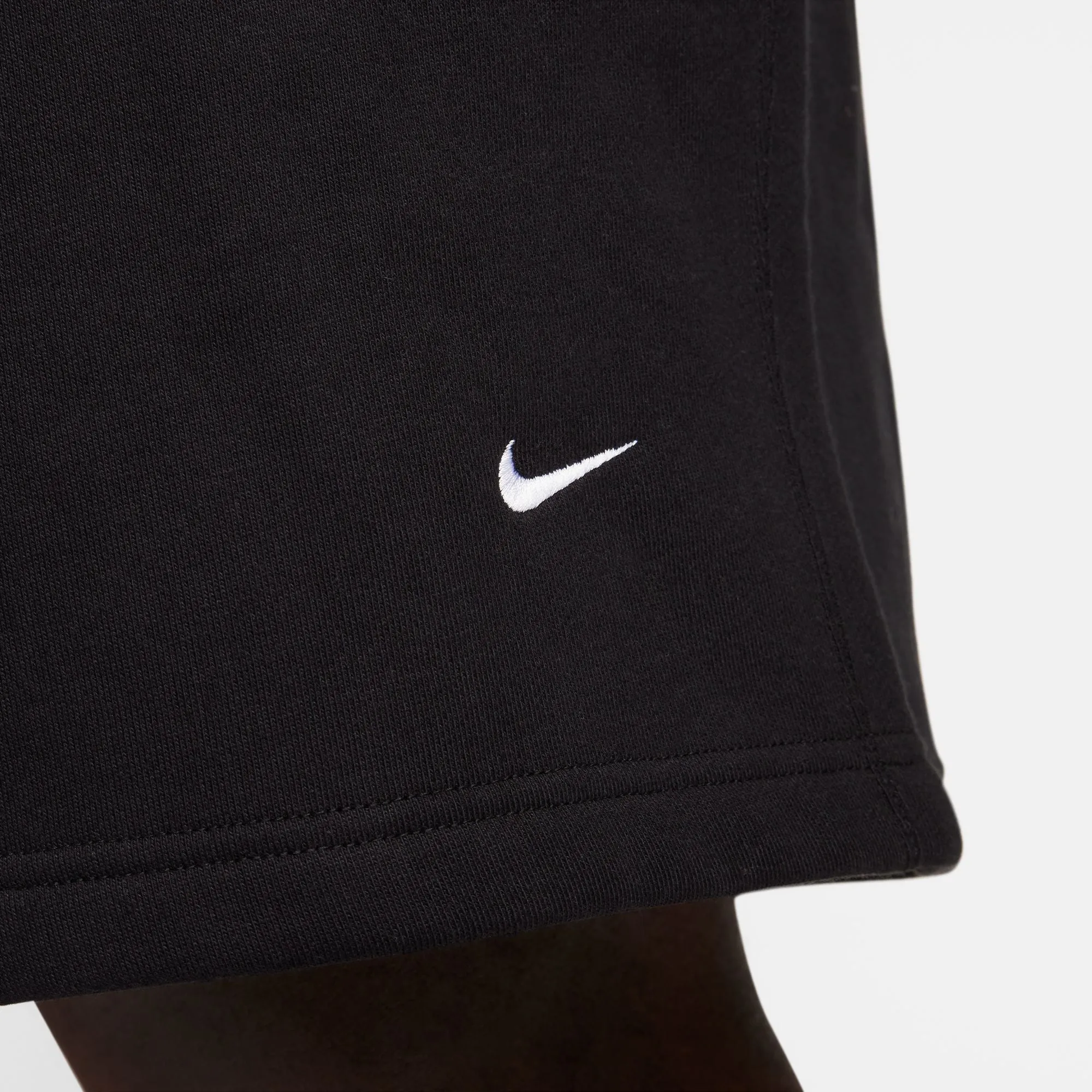 Nike Solo Swoosh Black Fleece Shorts